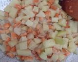 Foto langkah ke 1 dari resep Nasi Kuning Bungkus Isi Kentang Wortel Ayam.