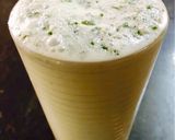 A picture of step 1 of Mint buttermilk.