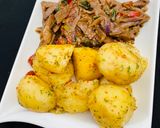 A picture of step 7 of Pan roasted potatoes.