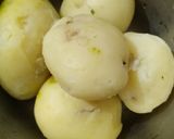 A picture of step 1 of Mirchi vada.