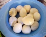 Foto langkah ke 1 dari resep Sate Pindang Telur Puyuh dan jeroan ayam.