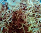 A picture of step 3 of Spicy Aloo Nimko.