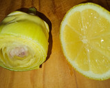Foto del paso 1 de la receta: Estofado de alcachofas, almejas y langostinos