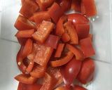Hình bước làm 1 của món Bò xào rau củ cay
