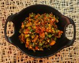 A picture of step 6 of Masala Okra.