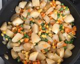 A picture of step 13 of Chicken Pot “No Pie” with Buttermilk Biscuits.