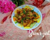 A picture of step 4 of Honey Chilli Potatoes.