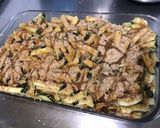 Une image de l'étape 7 de Gratin de courgettes parfum de cèpes au parmesan et chapelure aux épices.