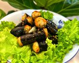 Hình bước làm 4 của món Chả Ức Gà Rong Biển