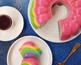 Foto langkah ke 6 dari resep (2.14) Rainbow Bread Pudding.