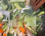 A picture of step 6 of Syrian style leek stew with ground meat.