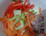 A picture of step 4 of Quinoa, cucumber salad with curd.