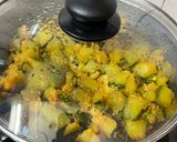 A picture of step 5 of Kaddu/Pumpkin Sabji with Paratha 😋😋.