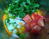 A picture of step 3 of Mango Gazpacho.