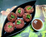 A picture of step 5 of Beetroot and Chana Dal Kabab.