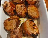 Sertésszűz baconbe göngyölve, párolt zöldségekkel recept fázis 2 fotója