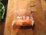 Rollito de primavera crudo