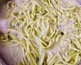 Foto del paso 5 de la receta: FIDEOS NIDO DE ESPINACA Y AJO CON SALSA TUCO DE CARRE DE CERDO🍝🍖🍝