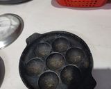 A picture of step 2 of #SIS#Uraddal appe(veg with coriander,pudina onion,tomato chutney.