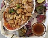 A picture of step 3 of Spicy Shingara Chaat.
