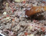 Foto del paso 1 de la receta: Tortilla al horno con relleno de empanadas de jamón y queso y de carne