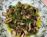 Foto langkah ke 7 dari resep 111. Cumi Cabe Ijo.