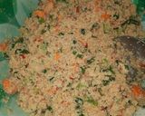 A picture of step 2 of Dambun shinkafa.