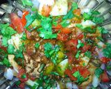 A picture of step 5 of Khati mithi chaat.