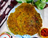 A picture of step 4 of Jowar / Sorghum Chilla.