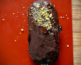 Foto del paso 2 de la receta: Helado cheesecake de chocolate con crujiente de chocolate y naranja (en moldes Lékué)