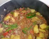A picture of step 7 of Minced meat and potatoes curry.