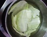 A picture of step 1 of Cabbage roll in tomato gravy.
