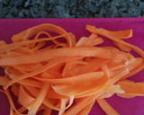 Foto del paso 2 de la receta: Rollitos vegetarianos con obleas de arroz