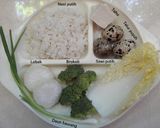 Foto langkah ke 2 dari resep Mpasi 4⭐ 8M+ 🍚🥚🧀🍾.