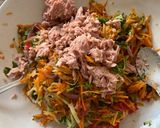 A picture of step 2 of Shredded tuna salad.