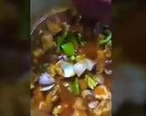 A picture of step 3 of Schezwan chilli chicken & fried rice.