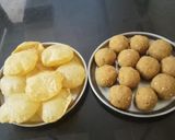 A picture of step 3 of Churma Ladoo and puri.