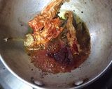 A picture of step 1 of Fajeto (Mango rasam).
