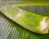 A picture of step 1 of Aloevera Theeyal.