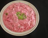 A picture of step 3 of Beetroot Raita.