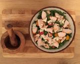 A picture of step 3 of Chicken & Blue Cheese Salad.