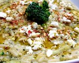 A picture of step 6 of Broccoli Soup with Orzo and Feta.