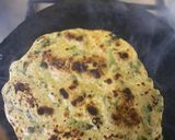 A picture of step 7 of Methi thepla.
