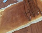 Foto del paso 5 de la receta: Pionono relleno de dulce de leche, decorado con crema chantilly