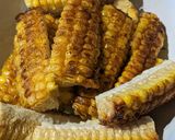 A picture of step 3 of Sweet corn on the cob "ribs".