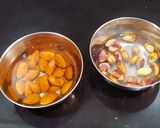 A picture of step 1 of Almond Pistachio Milkshake.