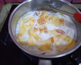 A picture of step 2 of Tom Kha with Soft Chicken Cartilage and Omelet - Keto.