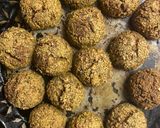 A picture of step 4 of Ovenbaked Broccoli falafels.