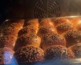 A picture of step 16 of Coconut Sesame Seeds Dinner Rolls.