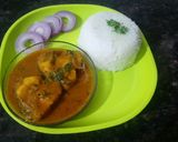 A picture of step 6 of Totapuri Mango Catla Fish Curry.
